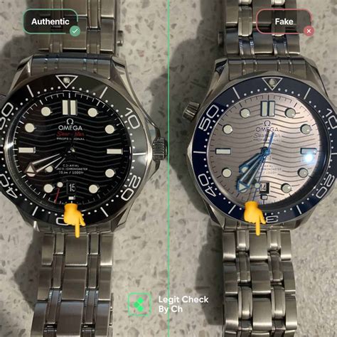 omega seamaster fake vs original|how to identify omega watch.